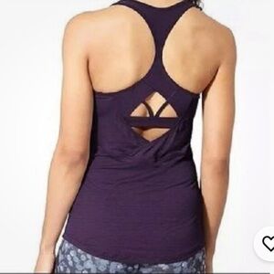 Athleta Purple Swift Reach & Restore Tank Top Size XS